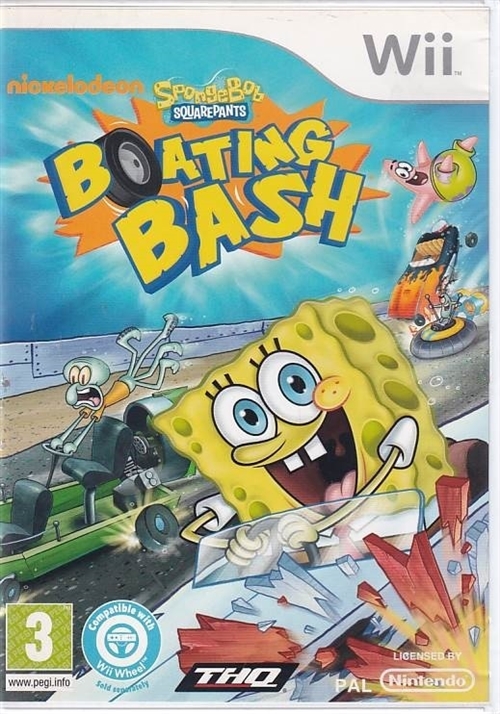 Nickelodeon SpongeBob Squarepants Boating Bash - Nintendo Wii (B Grade) (Genbrug)